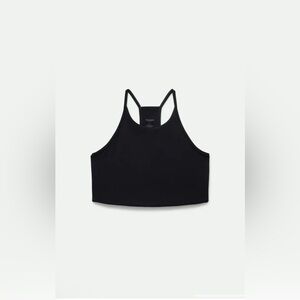 girlfriend collective Black Collette Halter Bra Size L